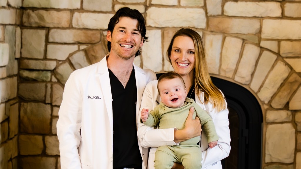 Dr. Mills & Dr. Yazbak with the baby